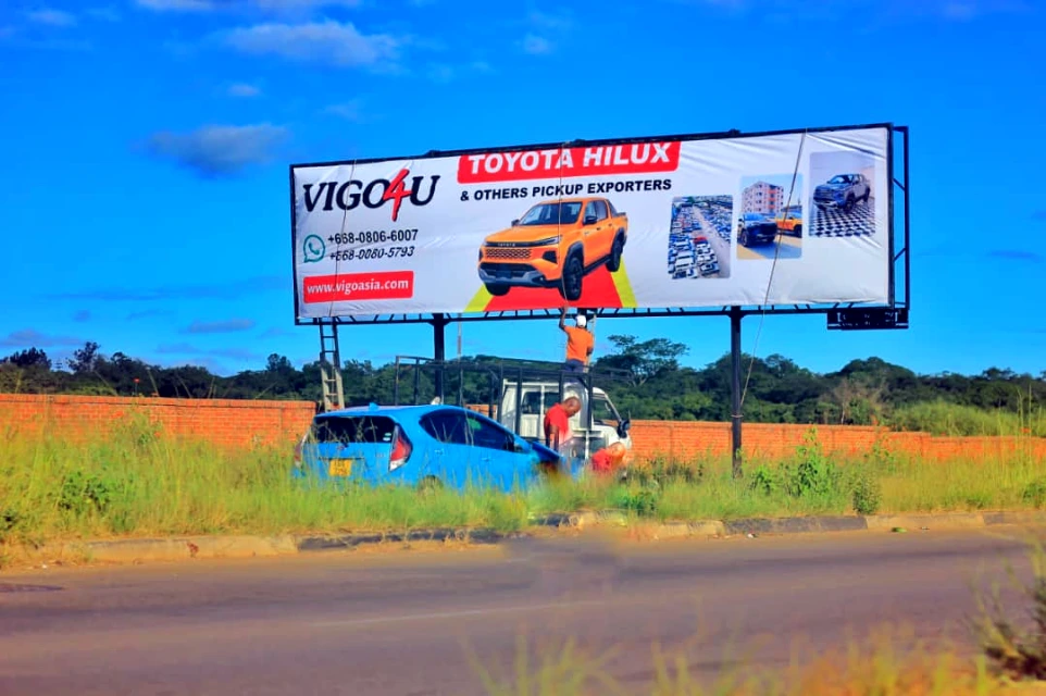 Billboard locations along seke road